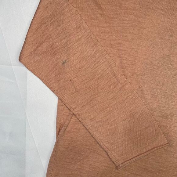 Skull Cashmere Size Medium Floral Embroidered Back Long Sleeve Top Luxe Knit - Picture 10 of 13